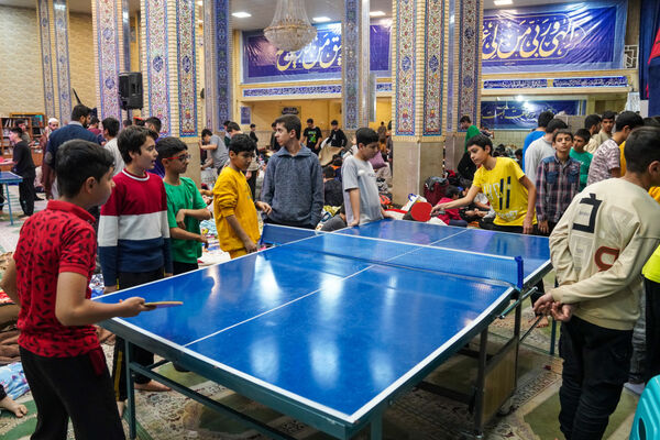 مراسم معنوی اعتکاف دانش‌آموزی