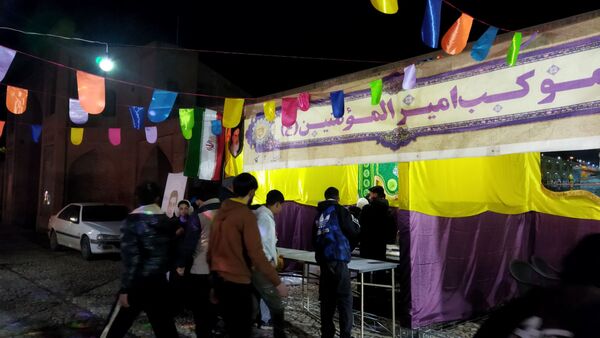حضور نوجوانان و جوانان در فعالیت موکب امیر المومنین نیشابور 