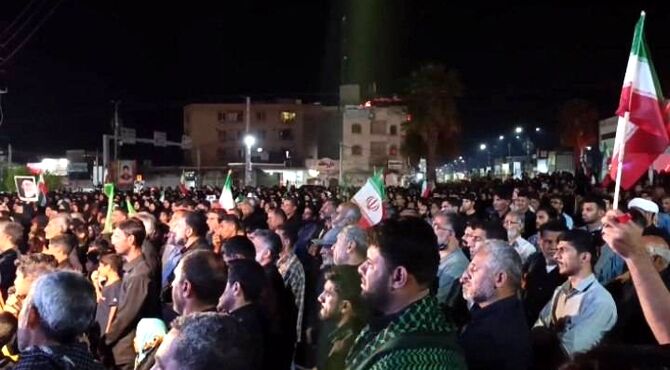 اجتماع عظیم مردم رودان در سوگ شهادت رهبر انقلاب