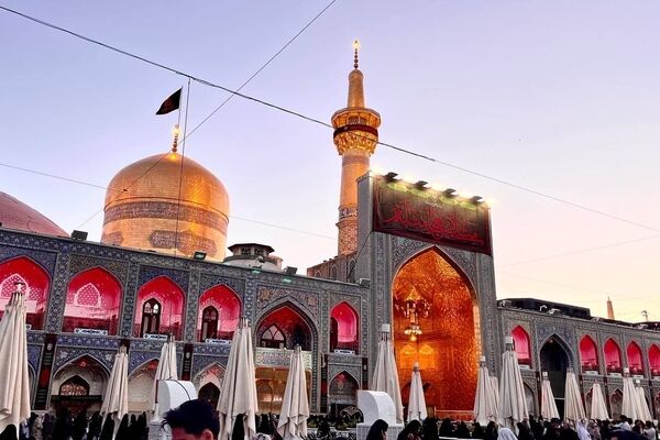 آرامشی زیر گنبد طلای امام رضا (ع)