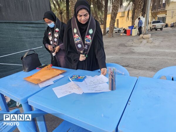 موکب سازمان دانش‌آموزی حاجی‌آباد؛ میعادگاهِ خدمت به جاماندگانِ اربعین