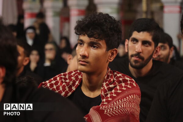 عزاداری مردم سمنان در حسینیه حرم مطهر رضوی