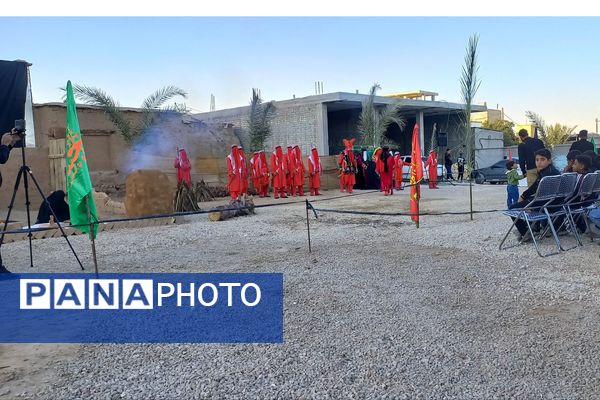 اجرای تعزیه شهادت حضرت زهرا (س) در روستای ظفرآباد شیراز