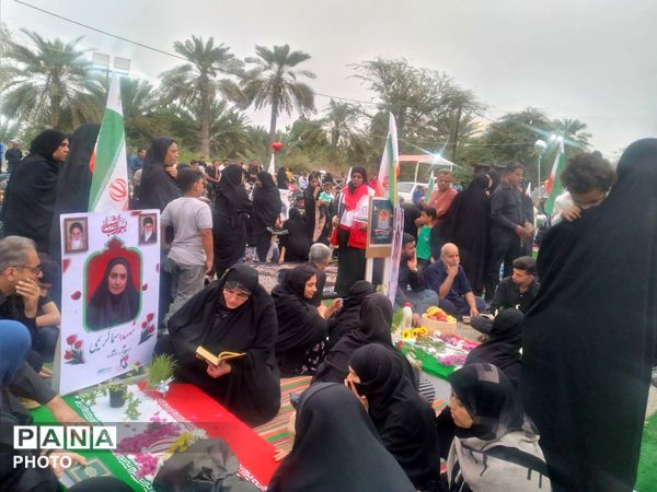  یاد فرشتگان آسمانی در گلزار شهدای دبستان شجره طیبه