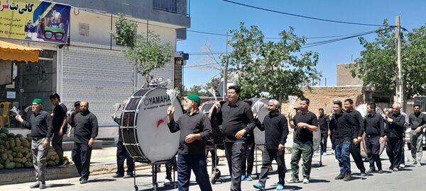 عزاداری روز تاسوعای حسینی در شهرستان بام و صفی آباد
