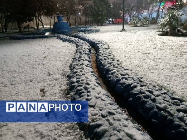 بارش برف در مشهد