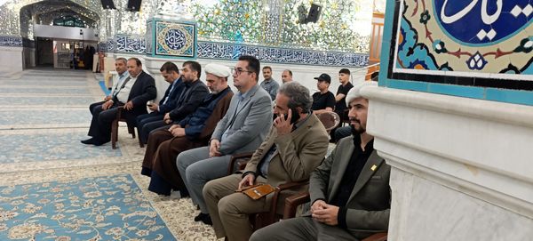 بدرقه دانش‌آموزان اعزامی به پیاده‌روی اربعین 