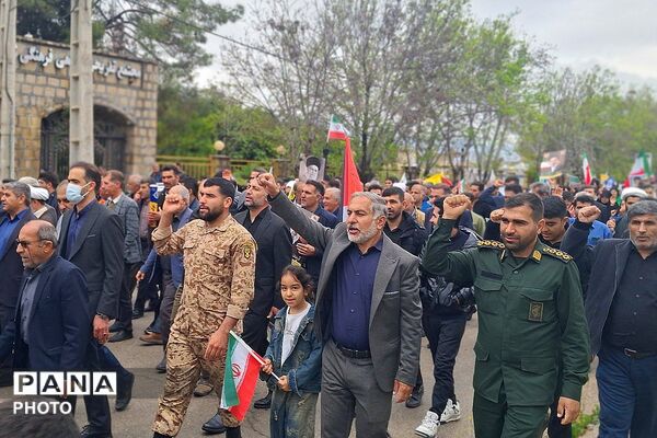 حماسه‌‌آفرینی باشتی‌ها در راهپیمایی روز قدس و تجدید بیعت با رهبری