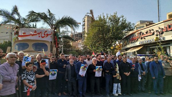 تشییع دو شهید دفاع مقدس در البرز 