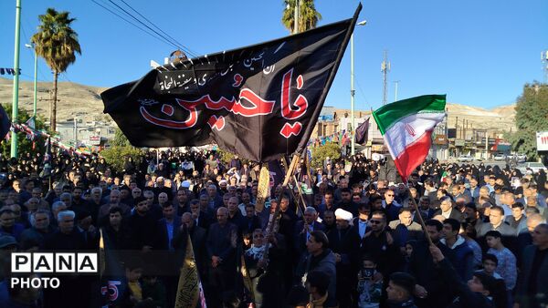 تجمع سوگواران رهبر شهید انقلاب در شهرستان پلدختر 