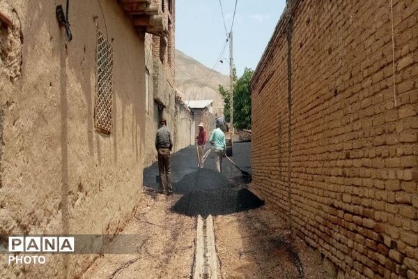آسفالت کوچه‌های فرعی خیابان‌های شهر بار