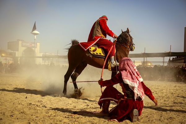 مراسم تعزیه‌خوانی در امامزاده شاه‌کرم اصفهان