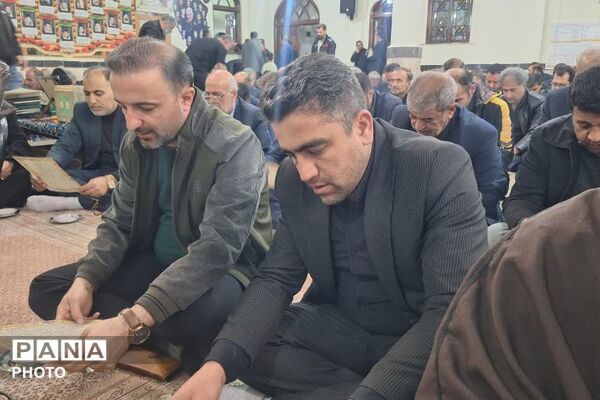 مراسم اربعین شهدای ناوچه دنا در روستای لزور