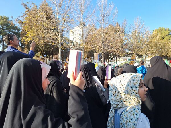 راهپیمایی میثاق با ولایت و محکوم نمودن اغتشاشات گروه های تروریستی در کاشمر