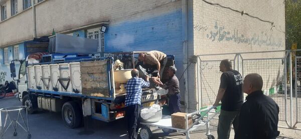 اعزام خادمیاران رضوی شهرستان فلاورجان به مشهد مقدس و برپایی موکب در میدان شهدا شهر مشهد
