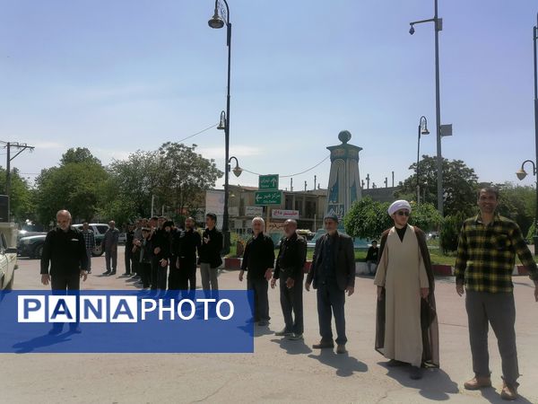 دسته‌روی هیات مذهبی سملقان در سالروز شهادت امام جعفر صادق(ع)