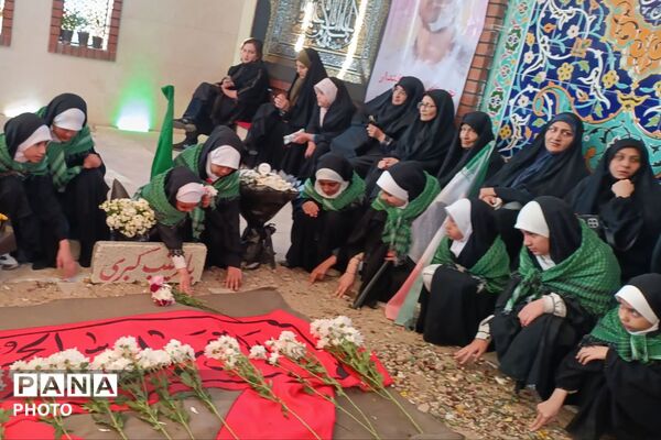 گرامیداشت دهه کرامت بر مزار شهدای جنگ رمضان 