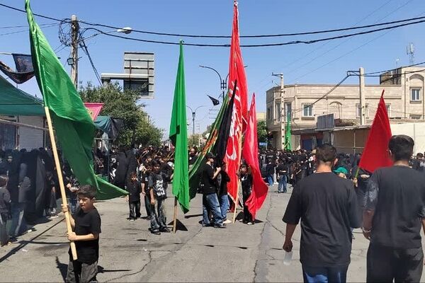 شور حسینی در شهر جعفریه قم 