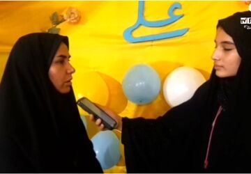  مراسم اعتکاف با حضور پرشور دانش‌آموزان در مسجد قبا ویلاشهر در نجف‌آباد