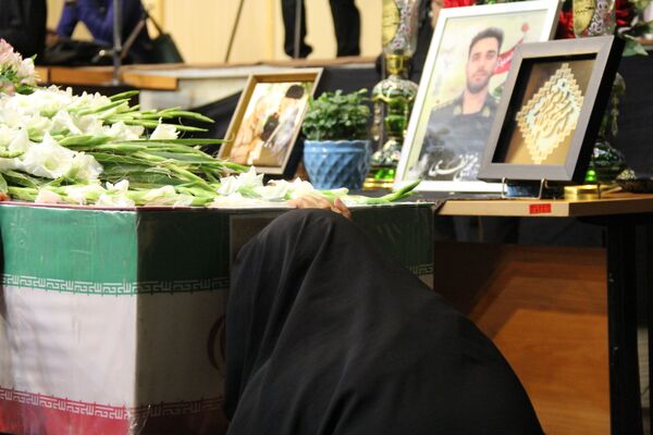 مراسم وداع با شهید امنیت سروان پاسدار مجتبی نظری قهدریجانی در سپاه ناحیه فلاورجان
