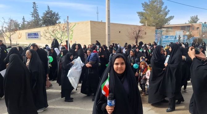 روایت اتحاد مردم ایزدخواست در راهپیمایی ۲۲ بهمن