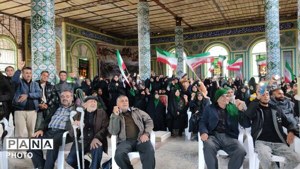 مراسم گرامیداشت چهلم امام شهید در گلزار شهدای  شهر بار نیشابور-۲