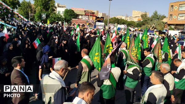 نمایش اقتدار و حمایت جان فدائیان امام رضایی ورامین