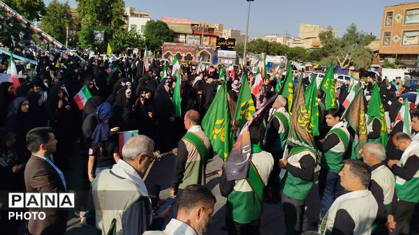 نمایش اقتدار و حمایت جان فدائیان امام رضایی ورامین