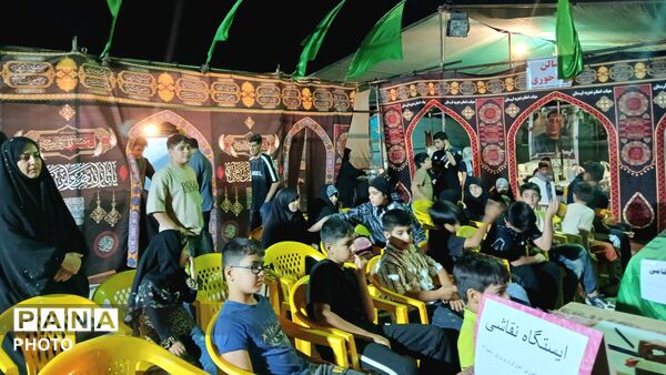 برگزاری برنامه‌های فرهنگی و هنری فرهنگیان ناحیه 2 خرم‌ آباد در موکب تعزیه اعظم لرستان