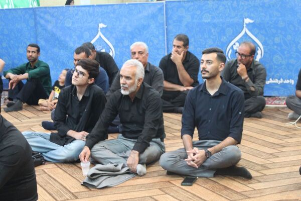 مراسم سوگواری ابا عبدالله در هیات رزمندگان اسلام شهرستان خرامه 