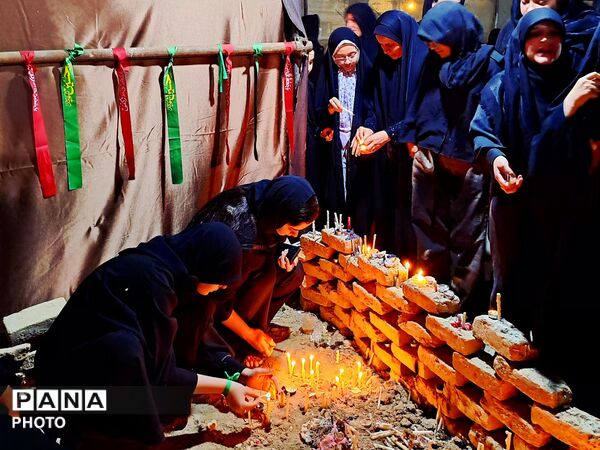 شب‌های نورانی سوگ و همدلی مردمان؛ در گلزار شهدای عباس آباد شهریار