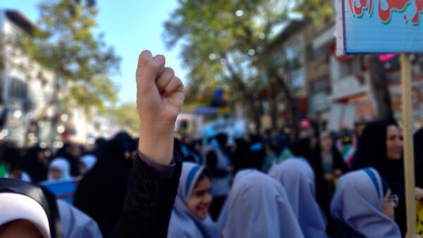 راهپیمایی ۱۳ آبان در قائمشهر