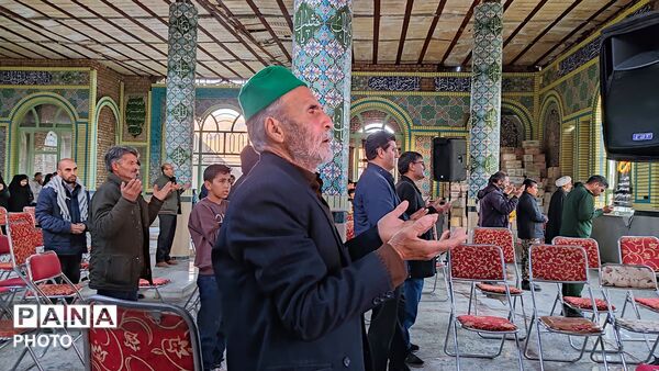 مراسم گرامیداشت چهلم امام شهید در گلزار شهدای  شهر بار نیشابور-۱