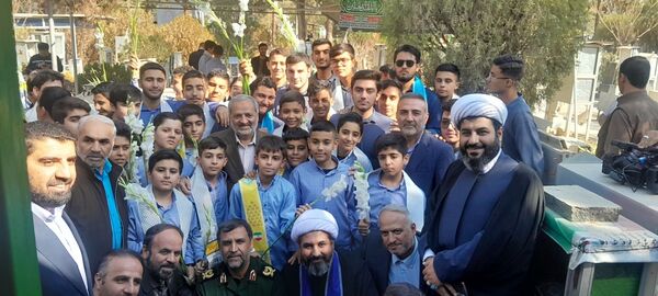 برگزاری مراسم سالروز شهادت شهید حسین فهمیده و آغاز هفته نوجوان و بسیج دانش‌آموزی در گلزار شهدای تهران 