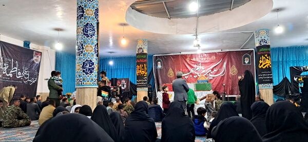 عزاداری دهه دوم فاطمیه با حضور شهید گمنام در دهستان شوراب صغیر  