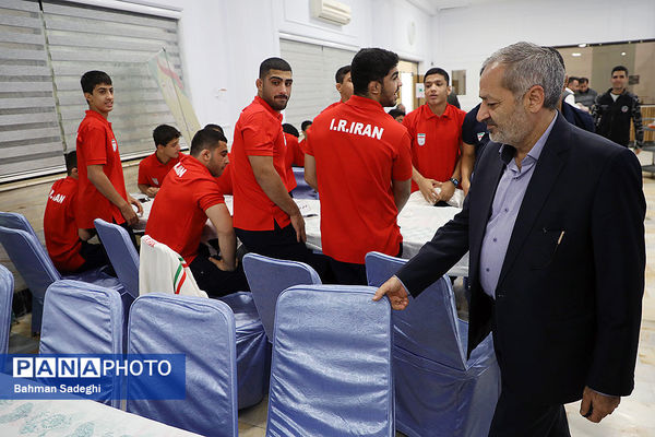 مراسم بدرقه کاروان ورزش دانش‌آموزی ایران به المپیاد جهانی با حضور وزیر آموزش و پرورش