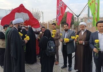 آیین بدرقه کاروان راهیان نور شهرری