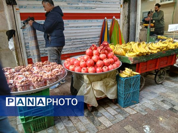 شب یلدا در بازار رشت