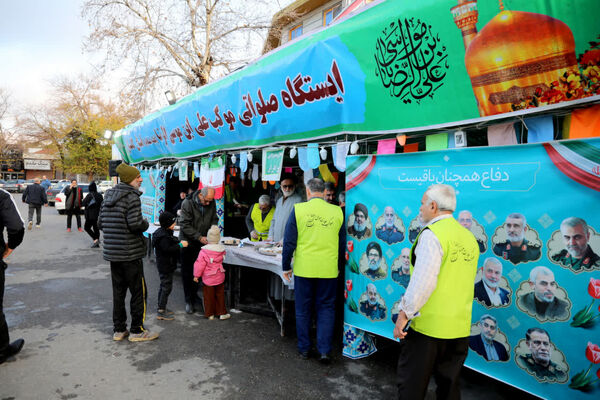 برپایی ایستگاه صلواتی موکب علی‌بن‌موسی‌الرضا(ع) استان گلستان