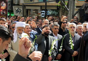 خروش بی‌نظیر سنندج در بدرقه شهید اقتدار ملی «رضا بسطامی» 