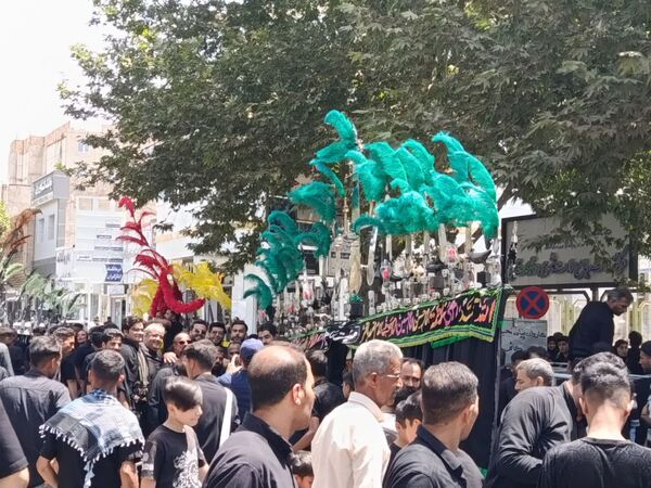 عزاداری هیأت های کاشمر در روز هفتم ماه محرم