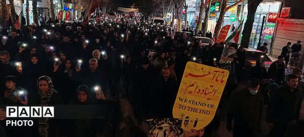 سوگواری مردم بجنورد در هفتین  شب شهادت امام شهیدشان