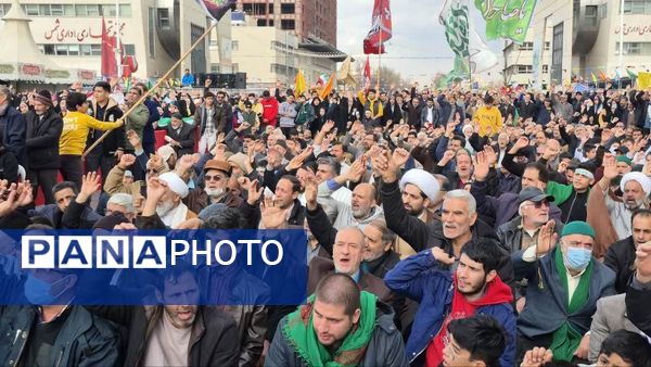 فریاد هم عهدی مردم مشهد با قائم آل محمد در اجتماع عظیم منتظران ظهور