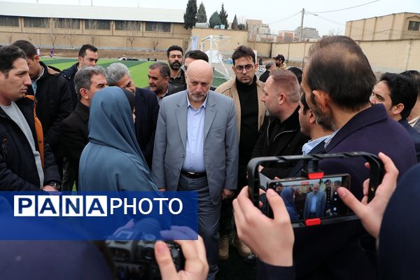 آیین افتتاحیه زمین ورزشی چمن مصنوعی اورین