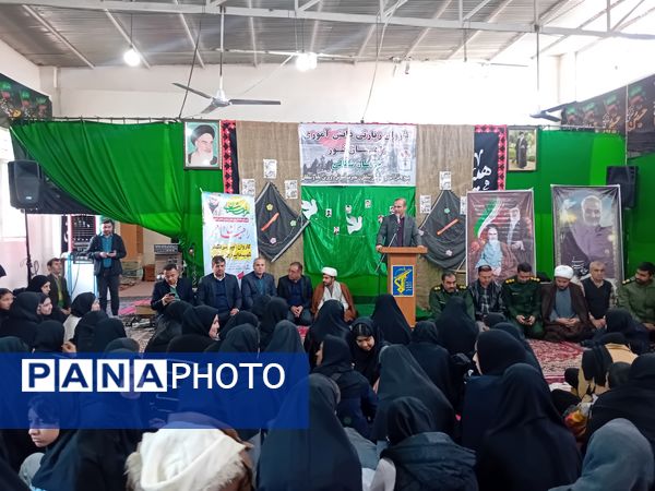 اعزام دانش‌آموزان دختر آشخانه به اردوی راهیان نور