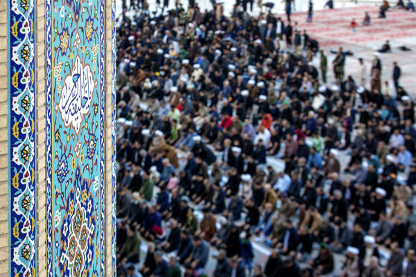 اقامه نماز طلب باران در مسجد مقدس جمکران