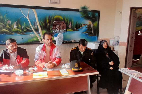 مانور سراسری زلزله در دبیرستان شهید محمدجواد باهنر دماوند