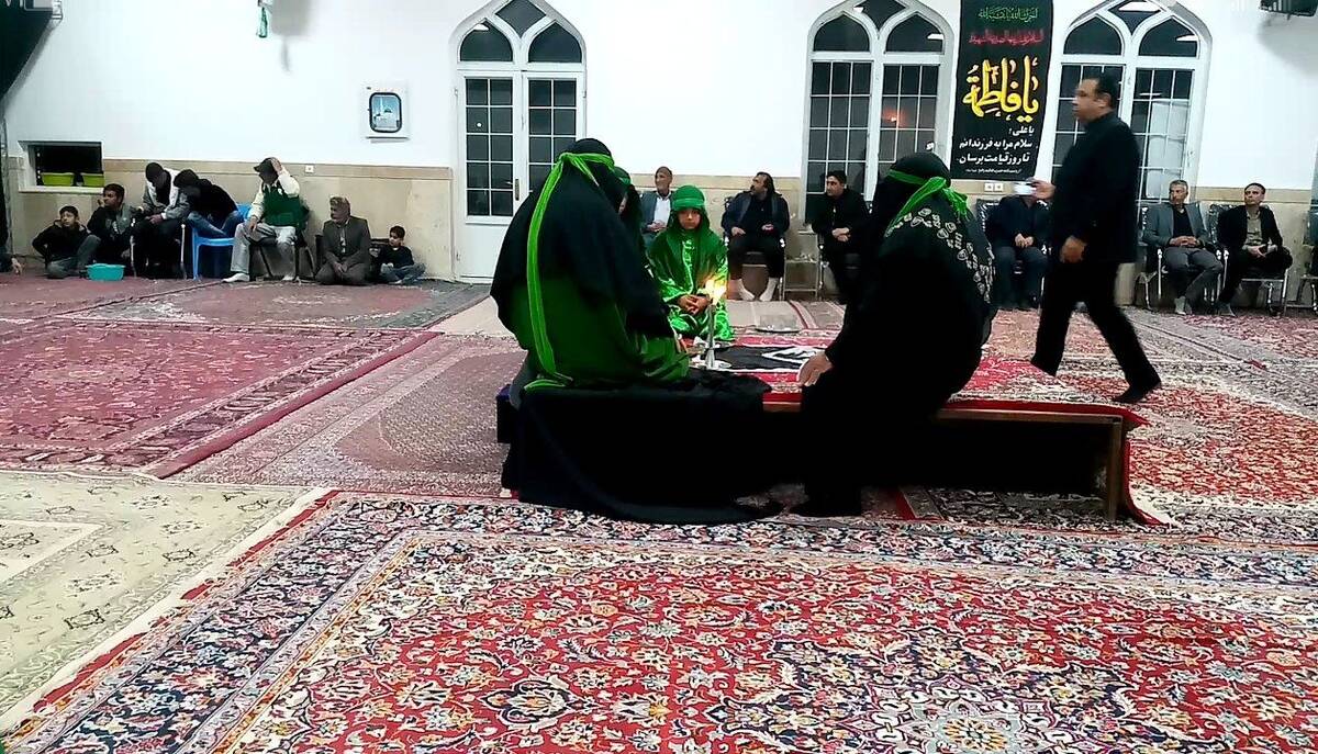 شبیه خوانی به مناسبت شهادت بانوی دوعالم در امامزاده سید قاسم روستا ارغا 