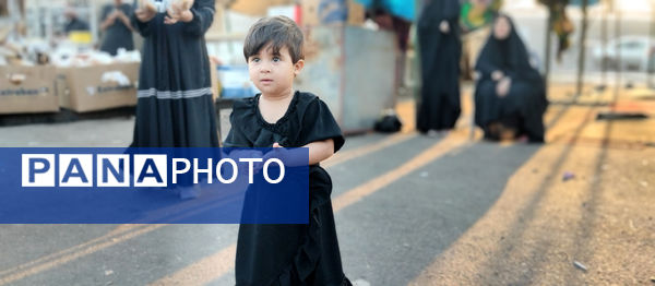 کودکان در پیاده‌روی نجف تا کربلا