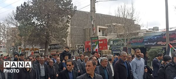 حضور مردم شهید پرور شهرستان کوهدشت در راهپیمایی روز جهانی قدس